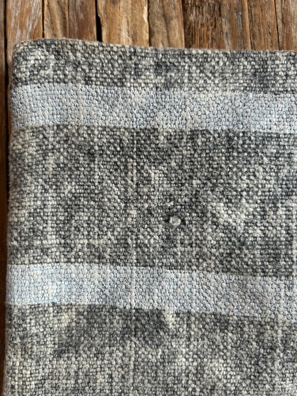 Washed aged linen pouch